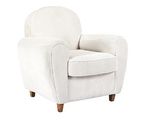 HOME DECO FACTORY, HD0323, Poltrona club Cotele Scott Beige, Morbidezza, Mobili, Sedile, Divano e poltrona, 89x84x82 cm, altezza seduta 43 cm, beige