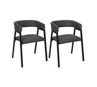 HOME DECO FACTORY, HD0466, Set di 2 poltrone contemporanee di Design Grigio, Comfort ottimale, Versatile per Soggiorno o terrazza, di Facile Manutenzione - Dimensioni: 505x74x50 cm, Grigio