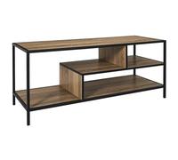 HOME DECO FACTORY, HD0485, Mobile TV Edison dal Design Moderno e Raffinato, stoccaggio ottimizzato, Solido e Versatile, Facile da Montare - Dimensioni: 110x45x40 cm, Colore: Marrone Nero
