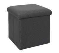 HOME DECO FACTORY, HD0508, Ottomana Pieghevole Multifunzionale dal Design Contemporaneo, Pratico Spazio di archiviazione e Comfort ottimale, Ideale per Piccoli spazi, 38 cm, Grigio Scuro