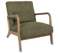 HOME DECO FACTORY, HD0531, Poltrona da Salotto Moderna in Velluto Verde, Design ergonomico per Un Comfort ottimale, Ideale per Rilassarsi e Leggere, Dimensioni 64,5x75x83 cm, Colore Verde