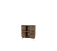 HOME DECO FACTORY, HD0561, Elegante credenza Tiffany in Legno Marrone, Mobile Contenitore Versatile per Sala da Pranzo o Soggiorno, di Facile Manutenzione, Dimensioni 120x70x40 cm, Marrone
