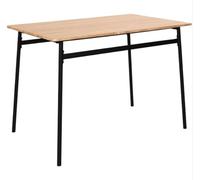 HOME DECO FACTORY, HD0565, Tavolo da Pranzo dal Design Elegante, capacità Ottimale, Facile Manutenzione, Versatile, Robusto, Dimensioni 110x75x70 cm, Colore Marrone Nero