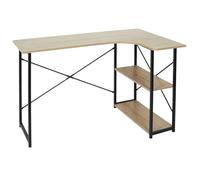 HOME DECO FACTORY HD7109 Job - Scrivania angolare da studio per scaffale, in metallo, 120 x 74 x 74 cm
