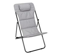 HOME DECO FACTORY, HD7257, Lettino Pieghevole in corfù Beige, Comfort ergonomico, Design Elegante, Resistente alle intemperie, Facile da trasportare, Dimensioni: 82 x 56 x 93 cm, Colore: Beige