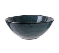 HOME DECO FACTORY Insalatiera in Gres 3 L Presentazione Raffinata 27 cm Blu | Ceramica gres, insalatiera, design raffinato, presentazione elegante, insalate e frutta, servizio da tavola, blu