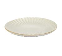 HOME DECO FACTORY, KA0407, Piatto da Presentazione Elegante e Versatile, Ideale per Tutte Le Occasioni, Diametro 32 cm, Colore Beige Perfetto per valorizzare i Tuoi Piatti