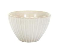 HOME DECO FACTORY, KA0413, Elegante Ciotola in Ceramica, Design Strutturato, Ideale per Salse e antipasti, Dimensioni pratiche per Tutte Le Occasioni, Diametro 11 cm, Colore Beige