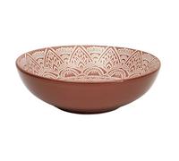 HOME DECO FACTORY, KA0460, Piatto Fondo Terracotta Rosso 185 cm - Design Elegante, Resistente e Versatile per zuppe, Pasta e insalate, di Facile Manutenzione, Ideale per Tutte Le Occasioni