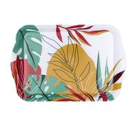 HOME DECO FACTORY, KA0463, Vassoio Exotic Paradise 21x14 cm, Design colorato e Vivace, Ideale per antipasti e Dessert, Riutilizzabile e Facile da Pulire, Multicolor