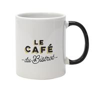 HOME DECO FACTORY, KA0622, Set di 2 Eleganti Tazze da bistrot da 30 cl, perfette per caffè, tè o Cioccolata Calda, Facili da Pulire, Resistenti e Versatili, Bianco