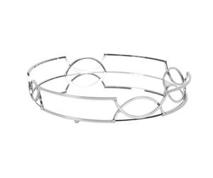 Home Deco Factory, KA6130, Vassoio Specchio Argento D30 cm - Elegante e Versatile, Ideale per servire o Decorare, di Facile Manutenzione, Perfetto per Tutte Le Occasioni - Argento, 30 cm