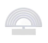 HOME DECO FACTORY, LA0037, Lampada LED Effetto Neon Arcobaleno a Batteria, Illuminazione Multicolor, Illuminazione Decorativa, Atmosfera Calda, Idea Regalo Originale - Dimensioni: 30 cm, Multicolor