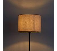 HOME DECO FACTORY, LA0084, Lampada da Terra con Paralume Bouclette M1, Design Moderno ed Elegante, Ideale per Soggiorno o Camera da Letto, Taglia M, Colore Nero/Bianco