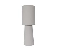 HOME DECO FACTORY - LA0223 - Lampada in Velluto Crema - Design Elegante per Decorazione Interna - Lampada Moderna in Plastica - Dimensioni 20 x 58 x 20 cm - Colore Beige