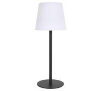 HOME DECO FACTORY, LAO0186, Lampada da Esterno Ricaricabile USB, Design Moderno ed Elegante, Ideale per Giardino e Terrazzo, Resistente agli Agenti Atmosferici, Altezza 40 cm, Colore Nero