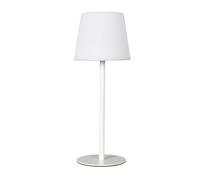 HOME DECO FACTORY, LAO0187, Lampada da Esterno Ricaricabile USB, Design Moderno ed Elegante, Illuminazione Soffusa per Giardino e Terrazzo, Taglia Unica, Colore Bianco