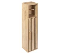 HOME DECO FACTORY, HD0271, porta carta igienica Klaus, collezione Natural Crush, mobili, mobili da bagno, 20 x 78 x 19 cm, marrone