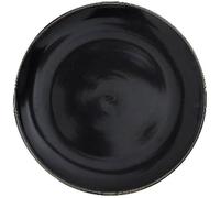 HOME DECO FACTORY Piatto in Vetro Oro 26 cm Design Elegante Oro | Vetro, piatto, design elegante e moderno, durevole e resistente, servizio da tavola, nero e oro