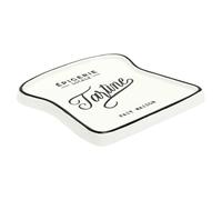 HOME DECO FACTORY Piatto Toast in Gres Brunch e Cene Bianco e Nero | Gres, piatto toast, brunch e cene eleganti, resistente, servizio da tavola, bianco e nero