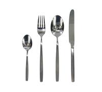 HOME DECO FACTORY Posate in Inox 16 Pezzi Servizio Raffinato Argento | Acciaio inox, posate 16 pezzi, set elegante, servizio da tavola raffinato, tutte le occasioni, argento