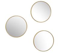 HOME DECO FACTORY Specchio Decorativo Rotondo Oro Design Moderno 26 cm Oro | Plastica, specchio decorativo rotondo, cornice oro, salotto camera bagno, design moderno, da sospendere, oro