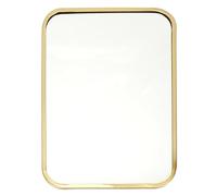 HOME DECO FACTORY Specchio Rettangolare Oro Elegante e Moderno 34x25 cm Oro | Plastica, specchio rettangolare, cornice oro, design elegante e moderno, decorazione da interni, da sospendere, oro