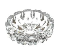 HOME DECO FACTORY, TB1123, Elegante posacenere in Vetro, Design Arrotondato, Facile da Pulire, Versatile per Fumatori e Decorativo, Resistente e Durevole, Ideale Come Regalo - 13,5 cm, Trasparente