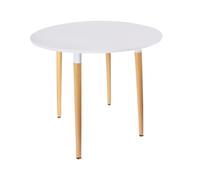 HOME DECO FACTORY THE HD3210 Mesa, Blanco, 76x76x75,50 cm