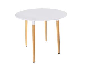 HOME DECO FACTORY THE HD3210 Mesa, Blanco, 76x76x75,50 cm