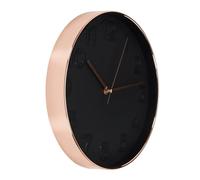 HOME DECO FACTORY The Reloj Redondo, PP, Negro/Cuivre, 30,70 x 4,50 x 30,70 cm