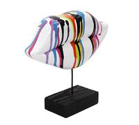 HOME DECO FACTORY The SculptureDeco per posare Bocca, Multicolore, H20 cm, Ceramica, 20 cm