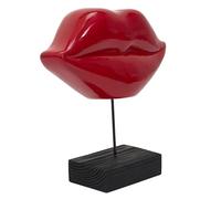 HOME DECO FACTORY The Scultura Deco Posare Bocca Rossa, H20 cm, Ceramica, 20 cm