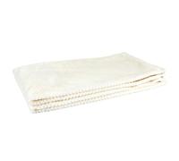 HOME DECO FACTORY, TX0096, Plaid a Nido d'Ape Crema, Tessuto per Interni Morbido ed Elegante, Ideale Come copriletto o Coperta, di Facile Manutenzione, 120x150 cm, Colore Crema