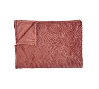 HOME DECO FACTORY, TX0128, Plaid in Flanella Goffrata Terracotta, Morbido ed Elegante, Perfetto per Il Divano o Il Letto, Facile da Mantenere, Ideale per Tutte Le Decorazioni, 120x150 cm, Terracotta