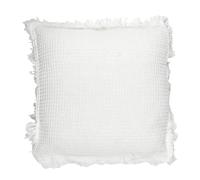 HOME DECO FACTORY, TX0303, Cuscino Waffle Avorio 40x40 cm - Tessuto Interno Elegante e Confortevole, Perfetto per Il Soggiorno o la Camera da Letto, di Facile Manutenzione, Colore Bianco