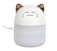 HOME DECO FACTORY, VE6082, diffusore di Oli Essenziali Led'Kawaii Cat, Design Adorabile, Illuminazione LED Multicolore, Ideale per la casa, Atmosfera Rilassante, Dimensioni compatte, Design Assortito