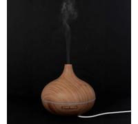 HOME DECO FACTORY, VE6085, Diffusore di oli essenziali in legno con illuminazione a LED, ideale per creare un'atmosfera rilassante e personalizzata, compatibile con candele e incensi, Colori assortiti