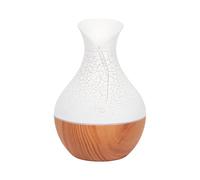 HOME DECO FACTORY - VE6110 - Diffusore LED Tulipano in Plastica Bianca - Ideale per Candele e Incensi - Elegante Decorazione per la Casa - Diametro 9,5 cm - Altezza 15 cm - Stile Moderno