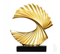 Home Decor Abstract Style Decorative Ornaments for for Accent Decor, Living Room, Table Centerpiece, Shelf, Office Desktop, Bookshelf,Gold 28cmX24cmX10cm