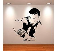 Home Decor Carta Da Parati Ragazzi Camera Da Letto Murale Ferro Mike Tyson Boxer Vinile Pvc Wall Art Sticker Decal Star Wall Sticker 58X68Cm