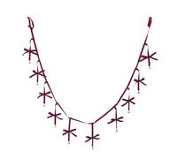 Home Decor con jingle Bells - Velvet Bows for Christmas Tree