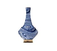 Home Décor Vase Light Luxury Vase Modern Minimalist Ceramic Vase Bathroom Restaurant Desktop Flower Utensil Decoration Blue Suitable for Sending Friends And Family Flower Vase