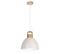 Home Decoration Ceiling Chandeliers, Wood Pendant Light, Industrial Color Hanging Lamp, Nordic Minimalist Small Lighting Fixture for Restaurant, Dining Room, Bedroom, Kitchen, Bar(White)