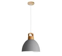 Home Decoration Ceiling Chandeliers, Wood Pendant Light, Industrial Color Hanging Lamp, Nordic Minimalist Small Lighting Fixture for Restaurant, Dining Room, Bedroom, Kitchen, Bar(Agray)
