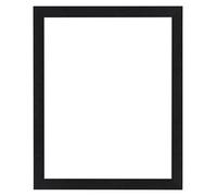 Home Decoration - Cornice 36x49 cm - Nero Opaco - Cornice per foto in MDF con vetro plastico Antiriflesso - Cornice portafoto 36x49 cm - Colonia