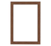 Home Decoration - Cornice 60x85 cm - Walnoot - Cornice per foto in MDF con vetro plastico Antiriflesso - Cornice portafoto 60x85 cm - Colonia