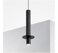 Home Decoration Mid Century Long Tube Marble Chandelier Fixtures Nordic Light Vintage Metal Iron Pendant High Temperature Paint Hand Grinding Hanging Lamp for Loft Living Room