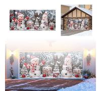 Home Decorazioni natalizie The Christmas Cheer With Garage Banner L'ultimo arredamento festivo per il tuo garage!(A, 480 x 210 cm)