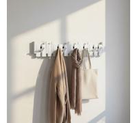 Home Deluxe Appendiabiti PORTE Bianco - 80 x 15 cm